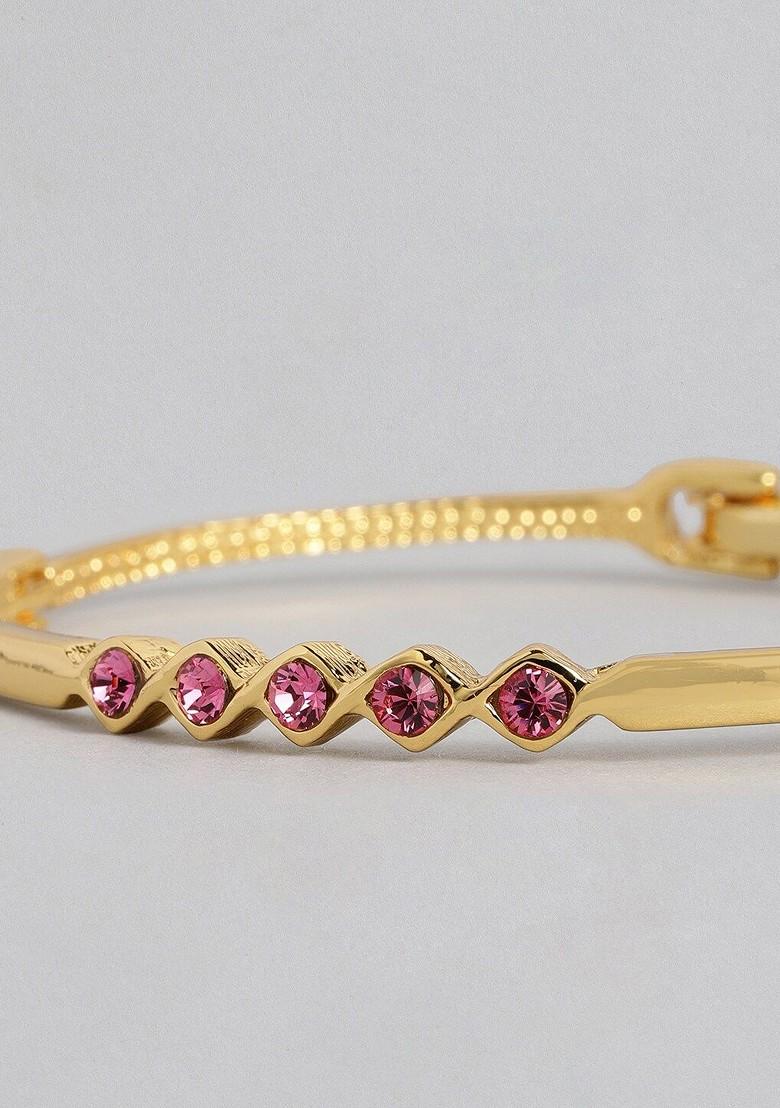 Gold Crystals Gold Plated Bangles And Bracelets