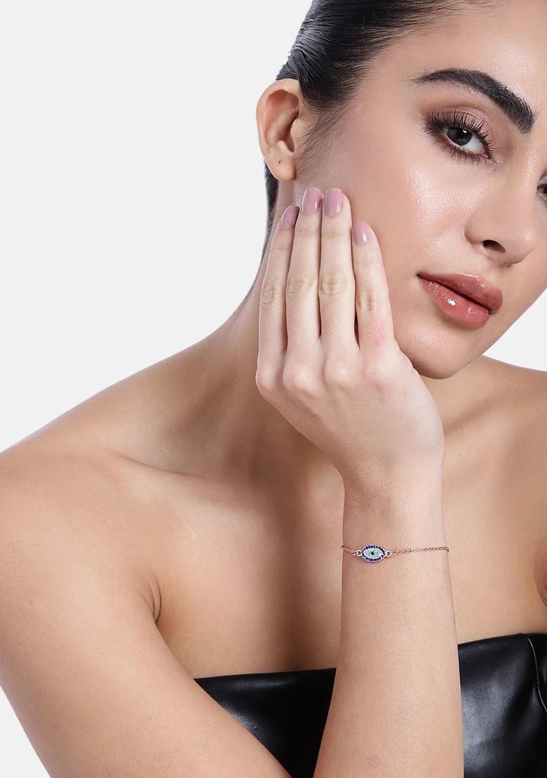 Rose Gold Studded Gold Plated Bangles And Bracelets