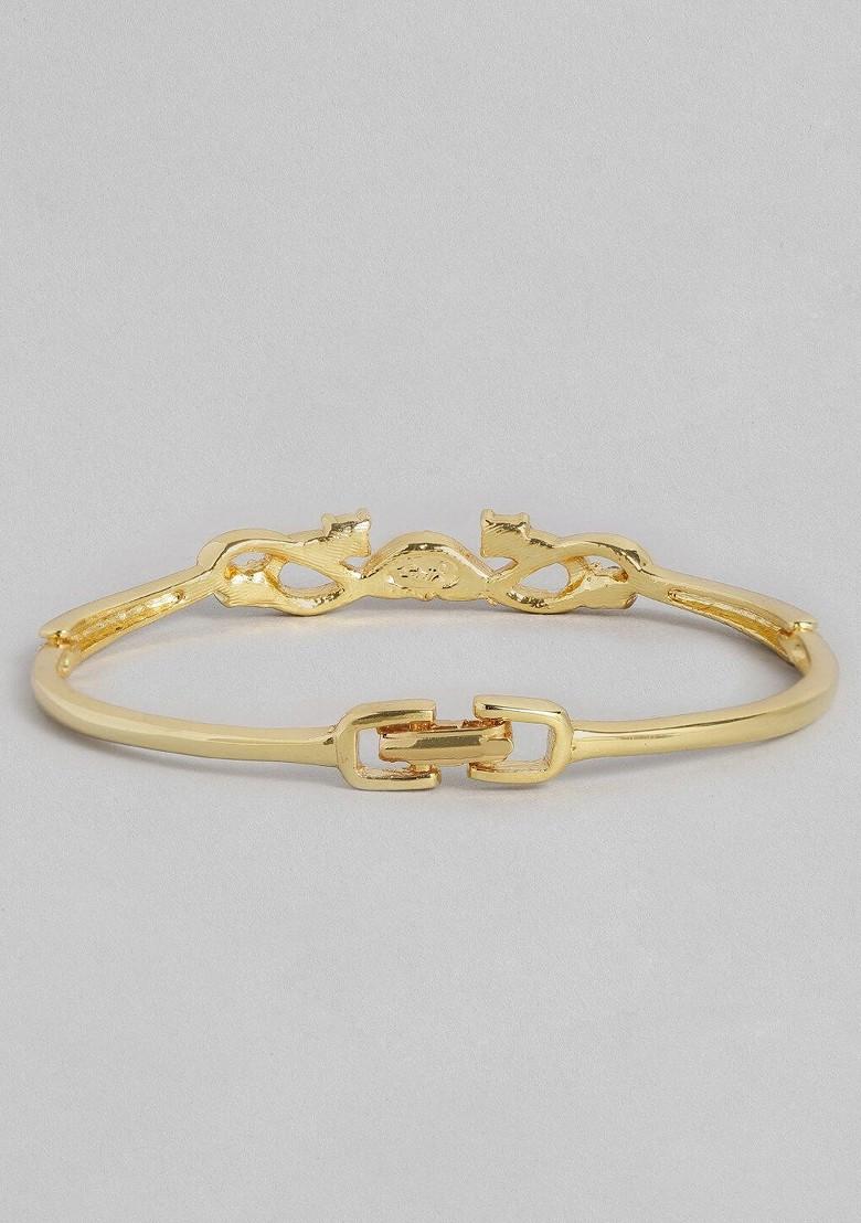 Gold Crystals Gold Plated Bangles And Bracelets