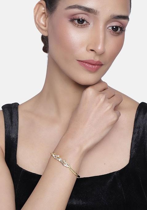 Gold Crystals Gold Plated Bangles And Bracelets