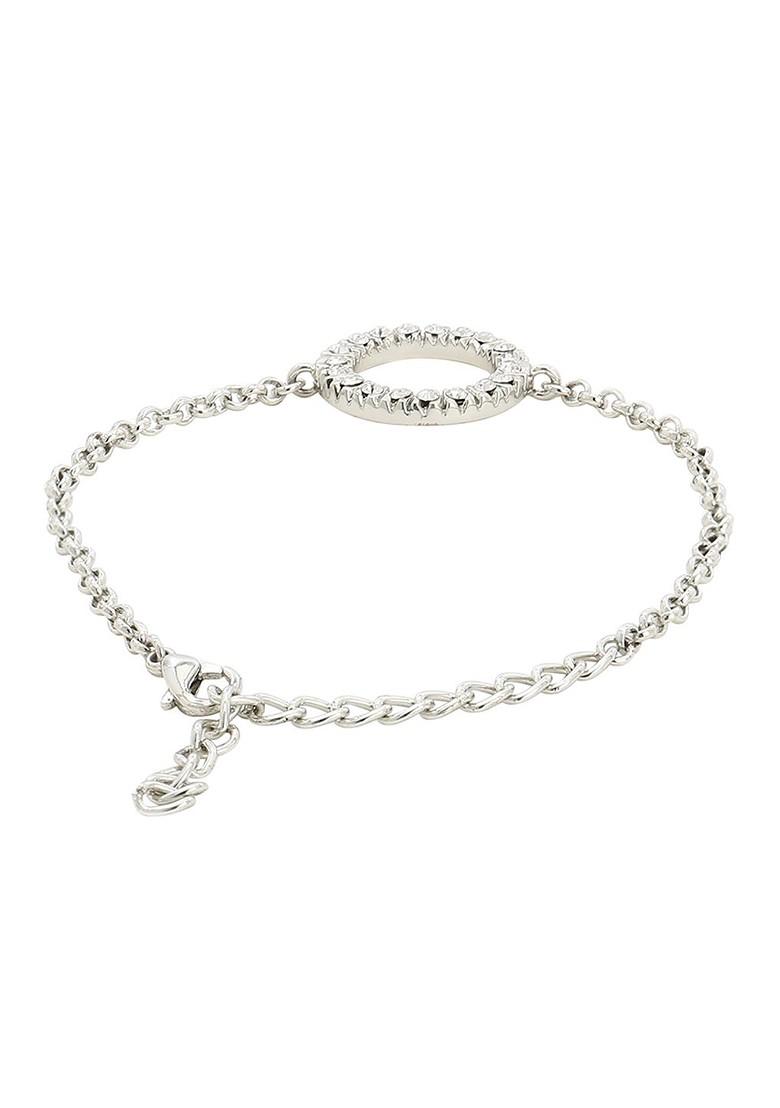 Silver Cz Rhodium Plated Bangles And Bracelets