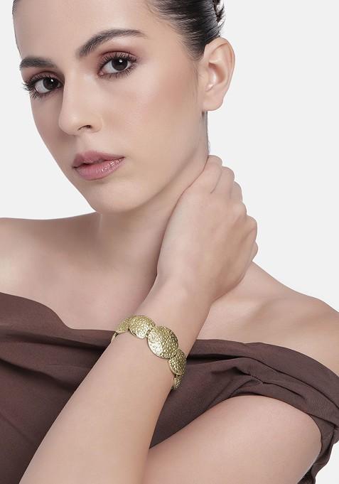 Gold Solid Gold Plated Bangles And Bracelets