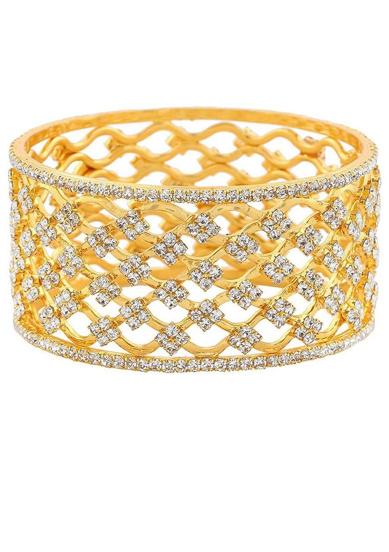 Gold Studded Gold Plated Bangles And Bracelets