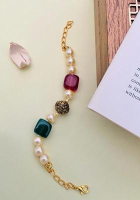 Gold Plated Cubic Zircon American Diamond Bracelet