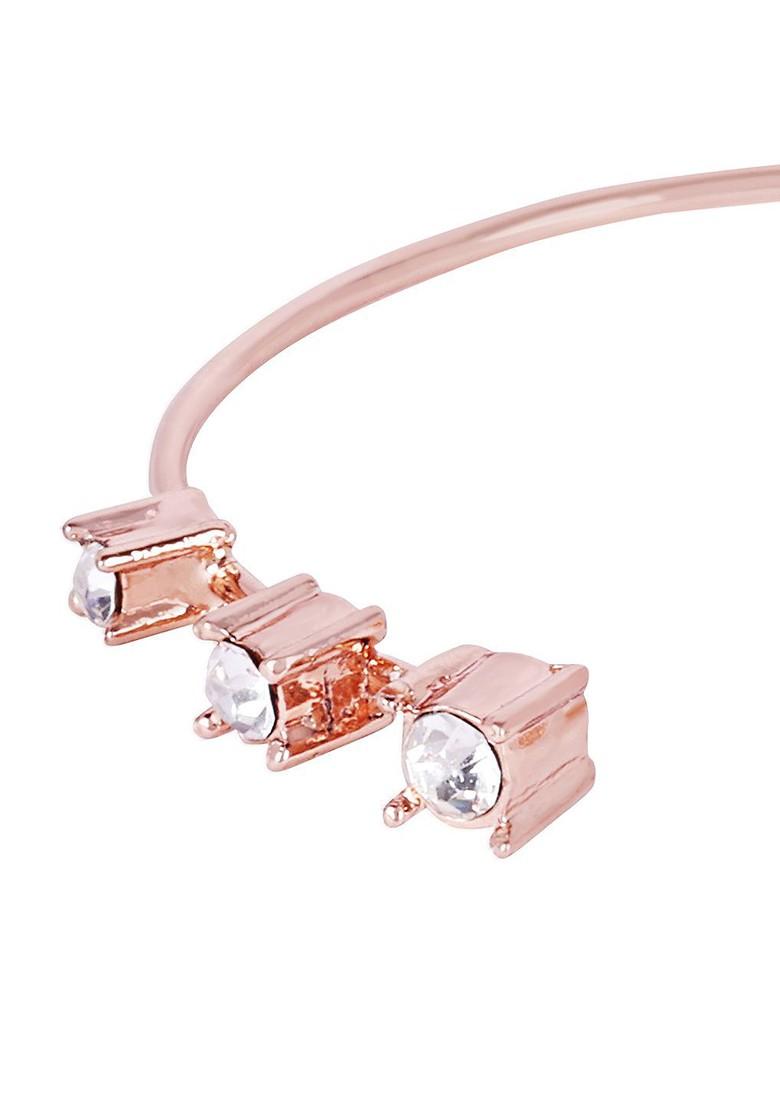 Rose Gold Studded Gold Plated Bangles And Bracelets