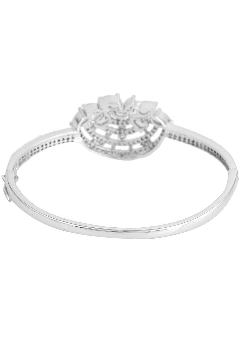 Silver Solid Rhodium Plated Bangles And Bracelets