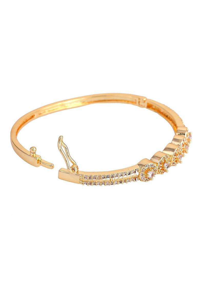 Gold Solid Gold Plated Bangles And Bracelets