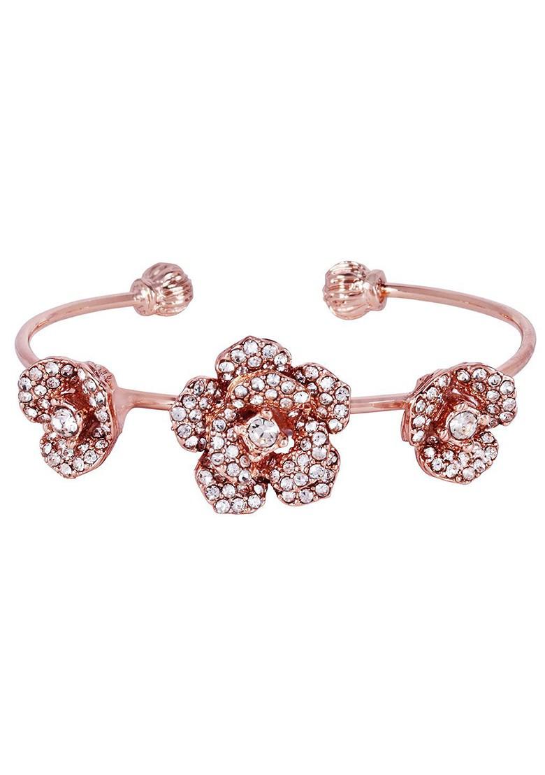 Rose Gold Studded Gold Plated Bangles And Bracelets