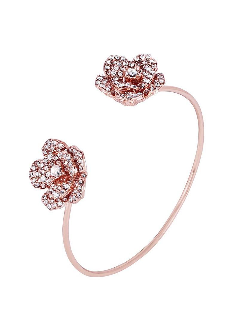 Rose Gold Studded Gold Plated Bangles And Bracelets