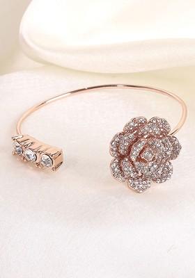 Rose Gold Studded Gold Plated Bangles And Bracelets