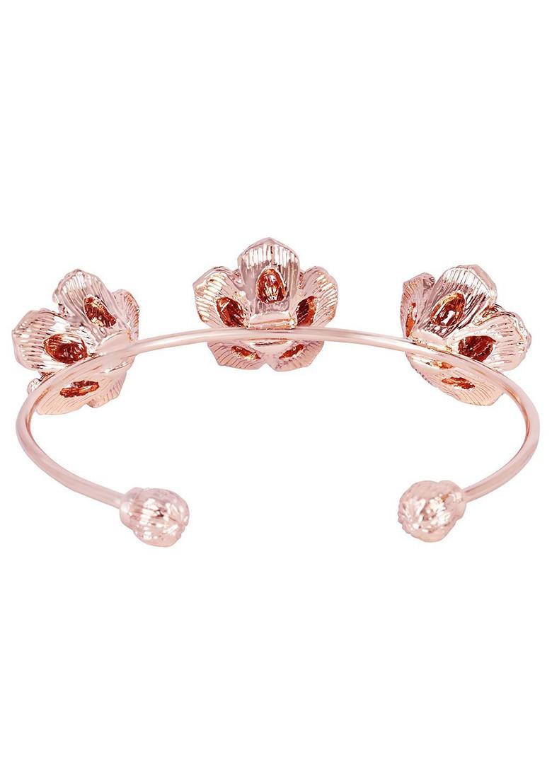 Rose Gold Studded Gold Plated Bangles And Bracelets