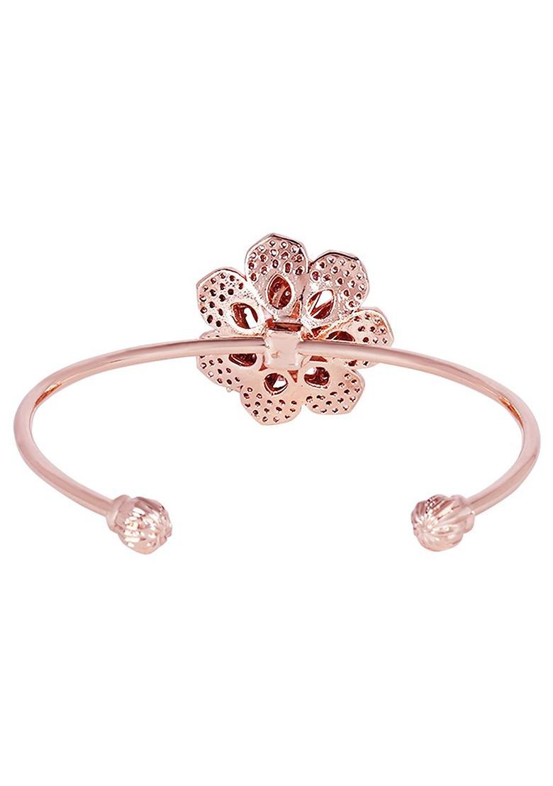Rose Gold Studded Gold Plated Bangles And Bracelets