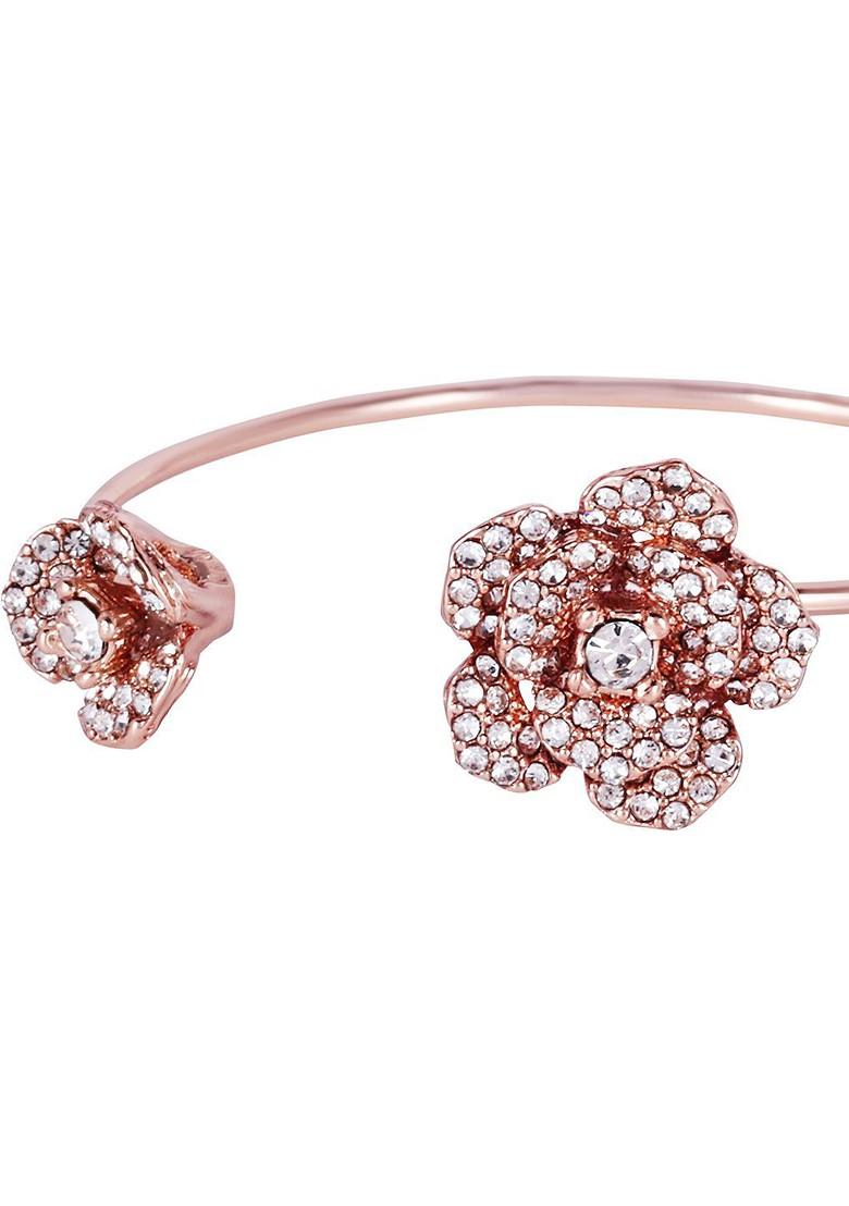 Rose Gold Studded Gold Plated Bangles And Bracelets