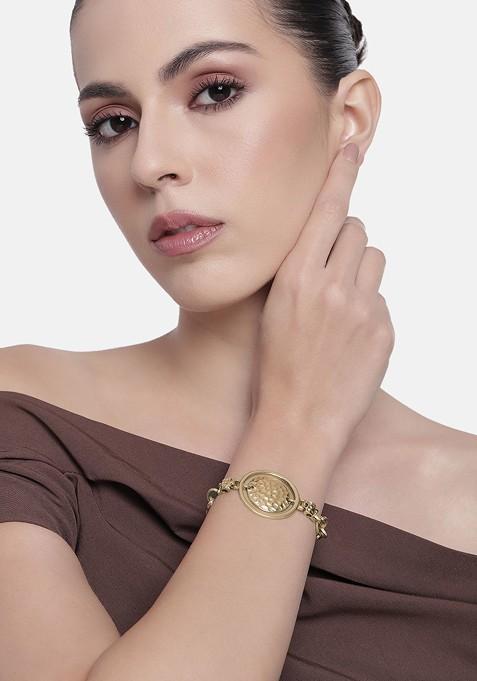 Gold Solid Gold Plated Bangles And Bracelets