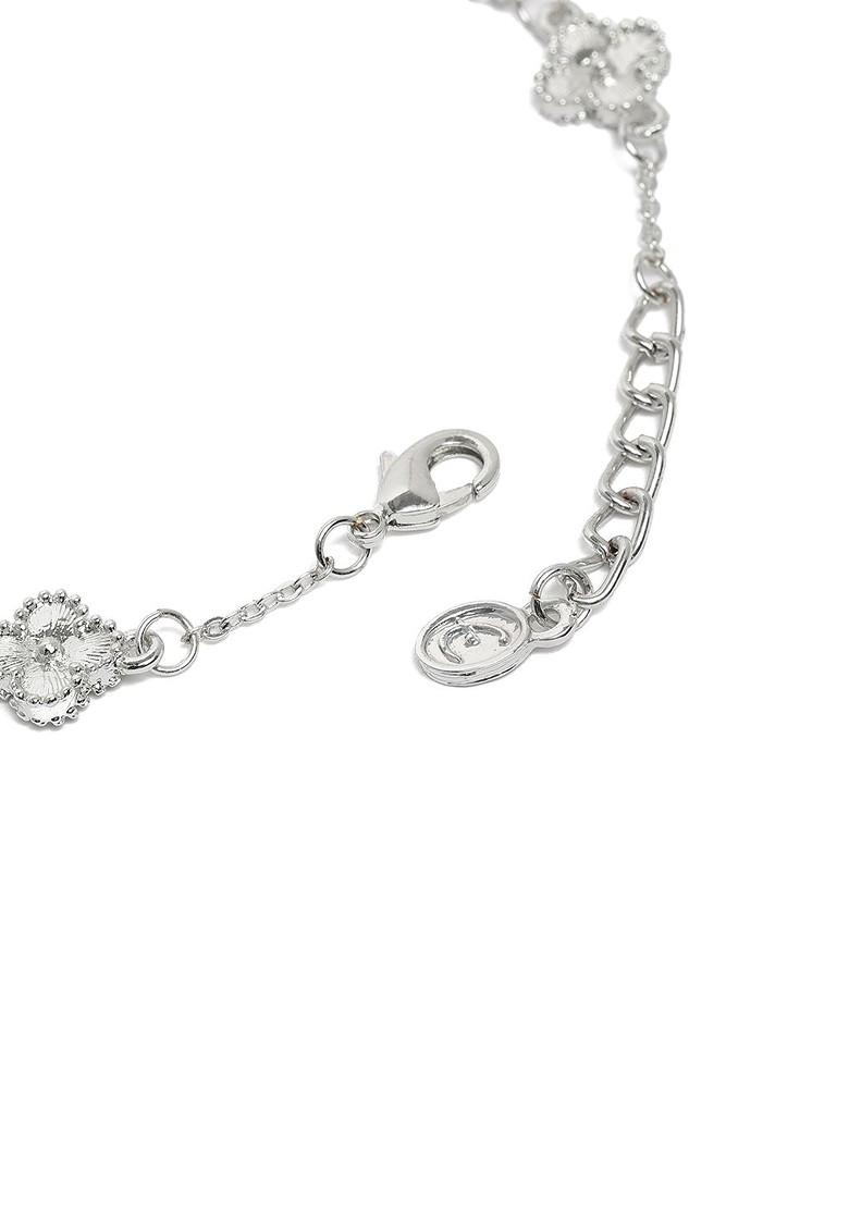 Blue Solid Rhodium Plated Bangles And Bracelets