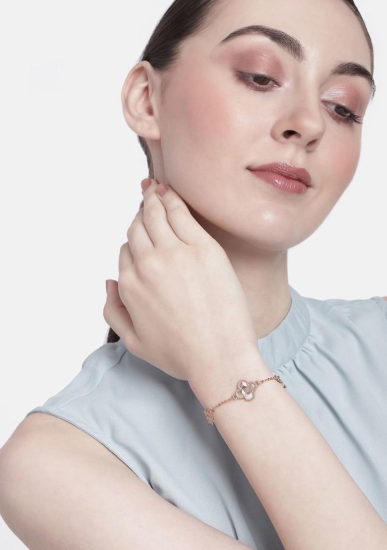 Rose Gold Solid Gold Plated Bangles And Bracelets