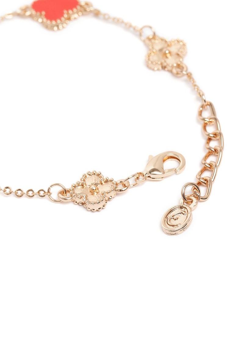 Orange Solid Gold Plated Bangles And Bracelets