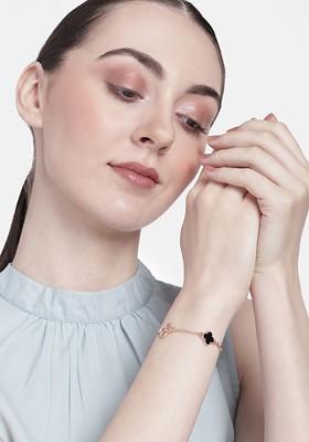 Black Solid Gold Plated Bracelets