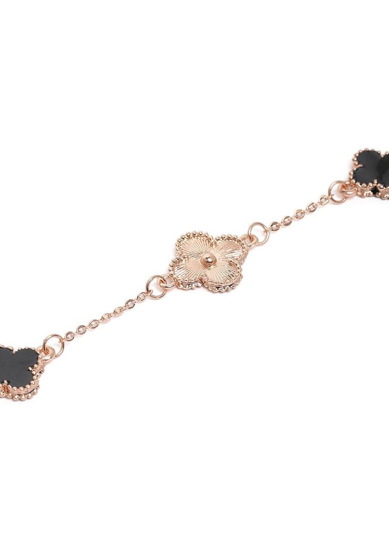 Black Solid Gold Plated Bracelets