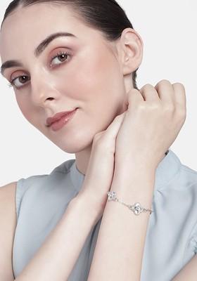 Silver Solid Rhodium Plated Bangles And Bracelets