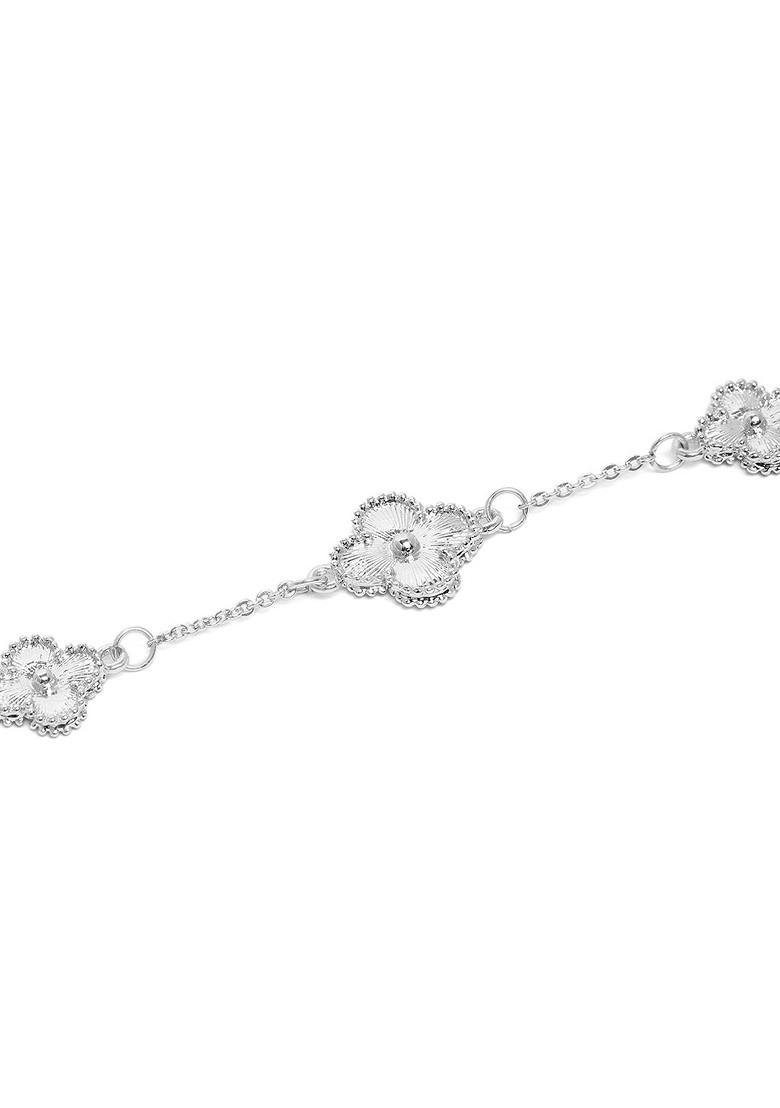 Silver Solid Rhodium Plated Bangles And Bracelets