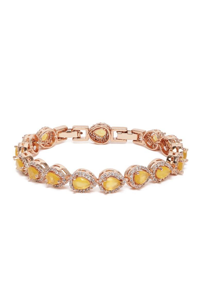 Rose Gold Solid Gold Plated Bangles And Bracelets