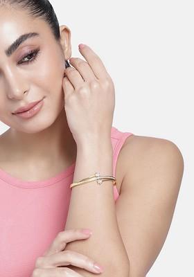 Gold Studded Gold Plated Bangles And Bracelets