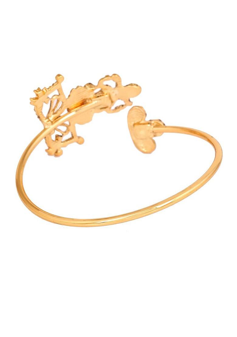 Gold Crystals Gold Plated Bangles And Bracelets