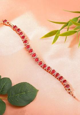 Rose Gold Solid Gold Plated Bangles And Bracelets