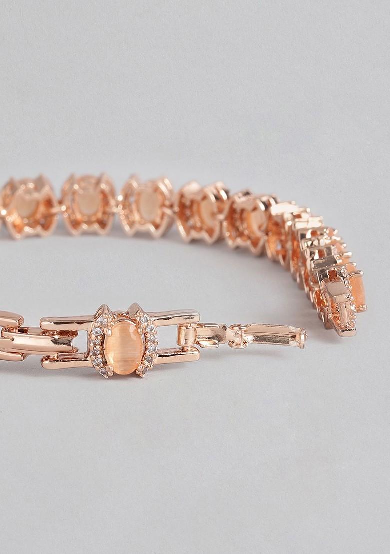 Rose Gold Solid Gold Plated Bangles And Bracelets