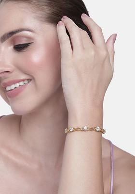 Gold Crystals Gold Plated Bangles And Bracelets