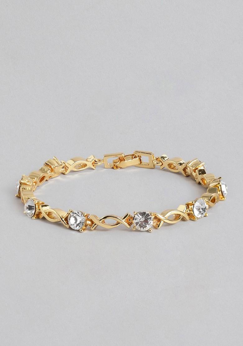 Gold Crystals Gold Plated Bangles And Bracelets