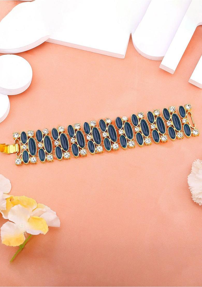 Gold Studded Gold Plated Bangles And Bracelets