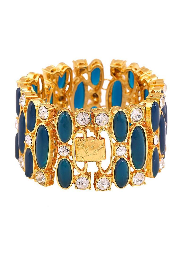 Gold Studded Gold Plated Bangles And Bracelets