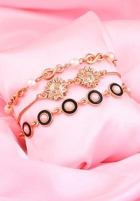 Rose Gold Solid Gold Plated Bangles And Bracelets
