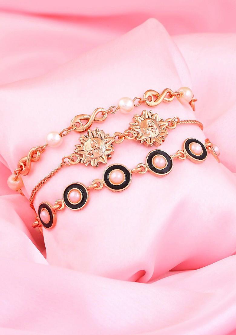 Rose Gold Solid Gold Plated Bangles And Bracelets