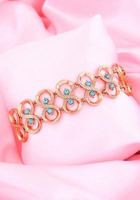 Rose Gold Studded Gold Plated Bangles And Bracelets