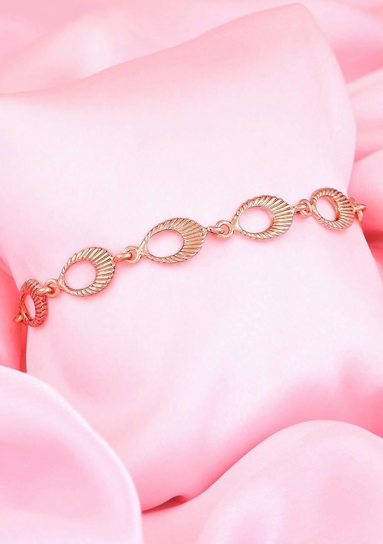 Rose Gold Solid Gold Plated Bangles And Bracelets