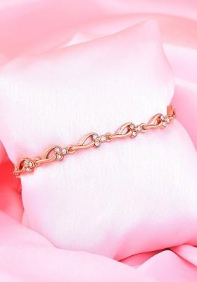 Rose Gold Studded Gold Plated Bracelets
