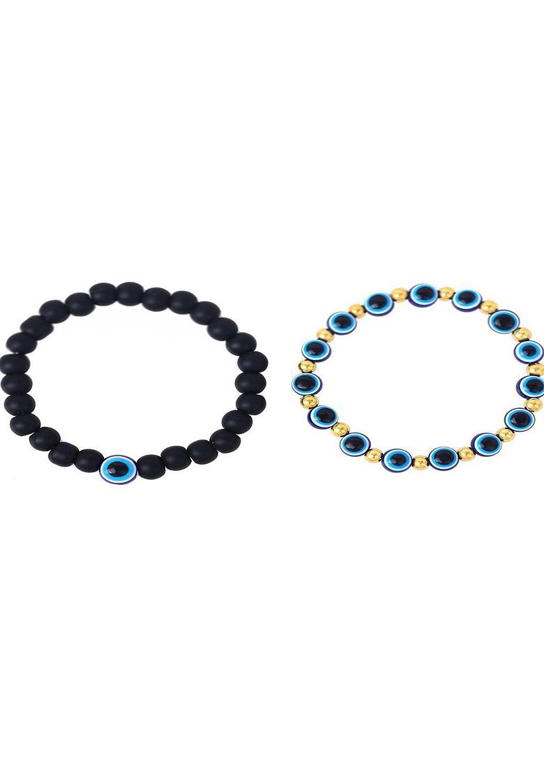 Blue Beaded Jewellery Bangles And Bracelets