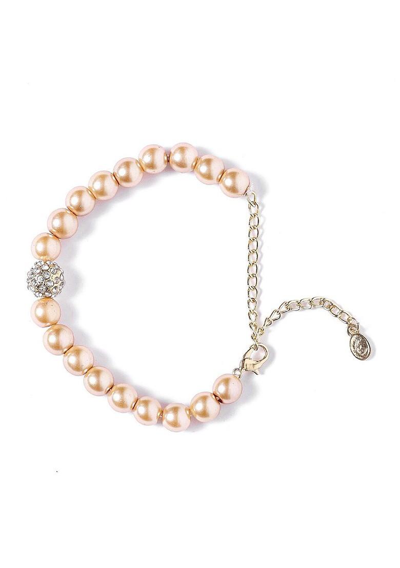 Pink Solid Gold Plated Bangles And Bracelets