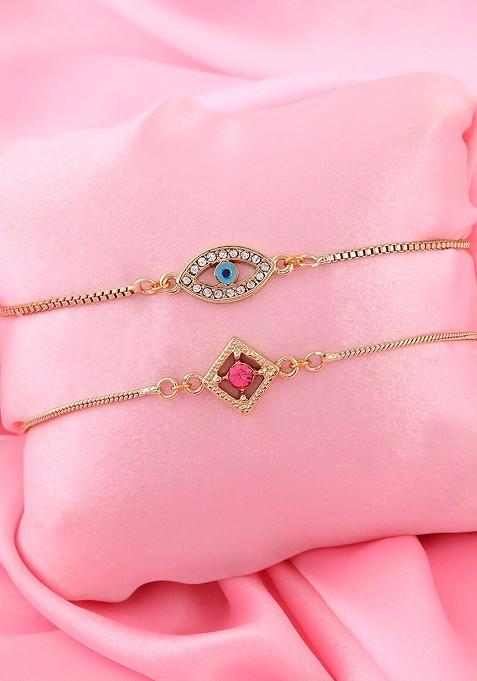 White Solid Gold Plated Bangles And Bracelets