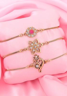 Gold Crystals Gold Plated Bangles And Bracelets
