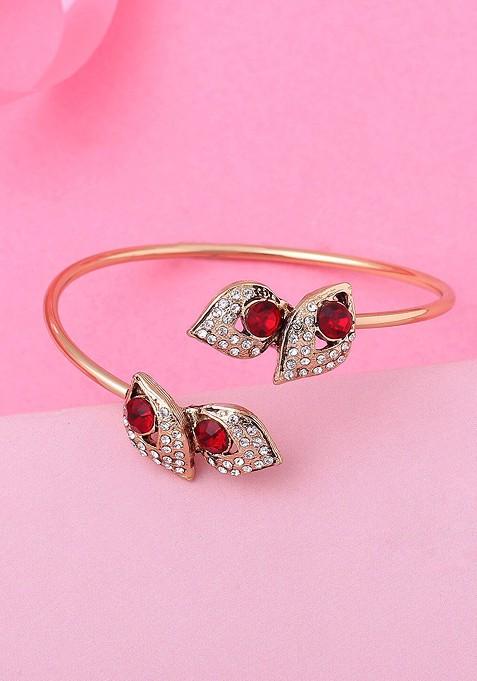 Gold Crystals Gold Plated Bangles And Bracelets