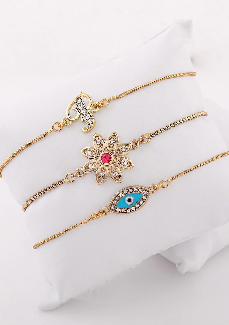 Gold Crystals Gold Plated Bangles And Bracelets