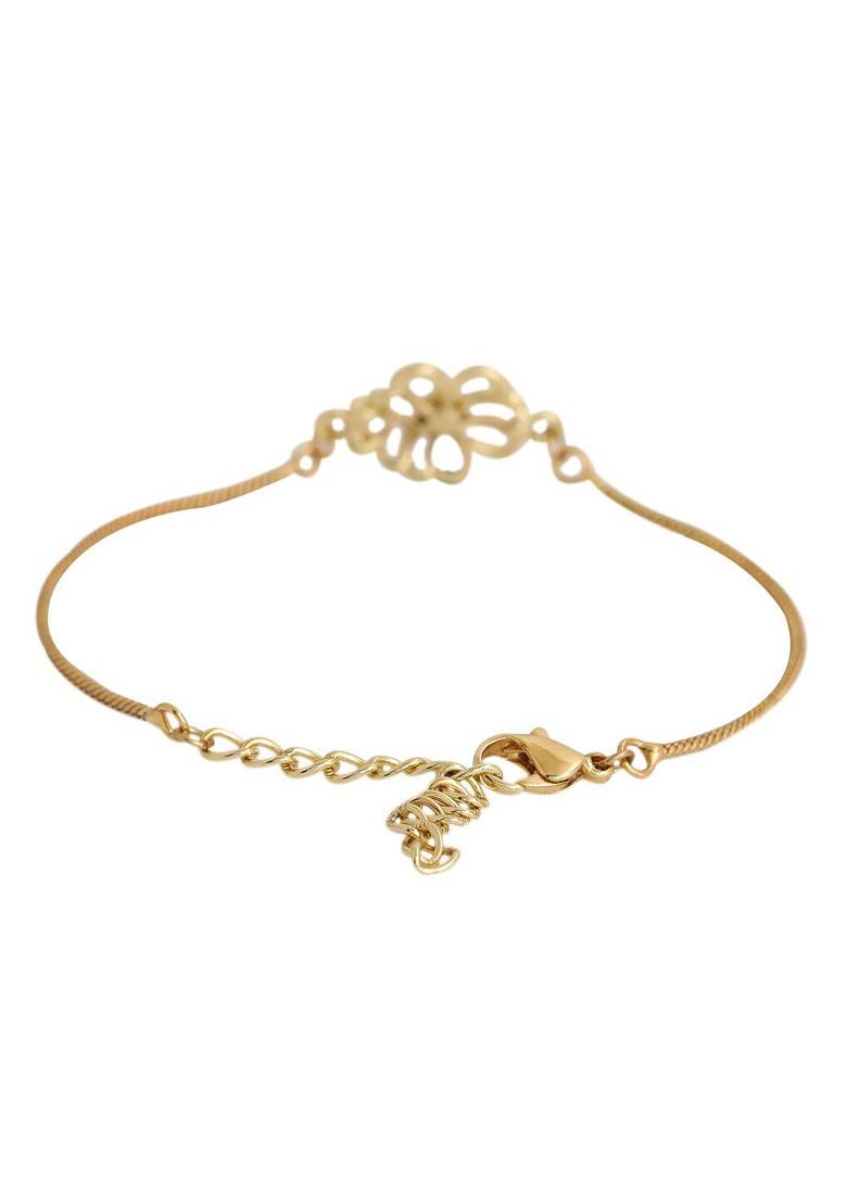 White Crystals Gold Plated Bangles And Bracelets