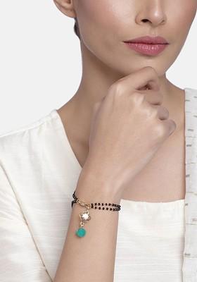 Black Solid Gold Plated Bangles And Bracelets