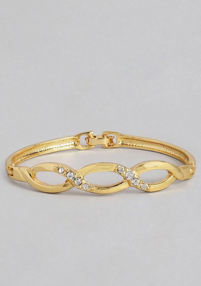 Gold Crystals Gold Plated Bangles And Bracelets