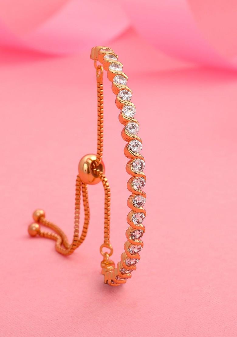 Gold Studded Gold Plated Bangles And Bracelets