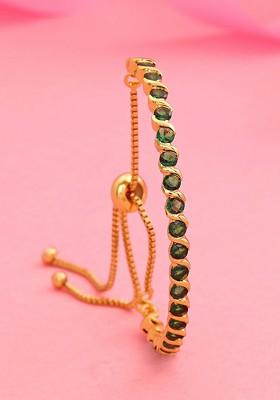 Gold Studded Gold Plated Bangles And Bracelets